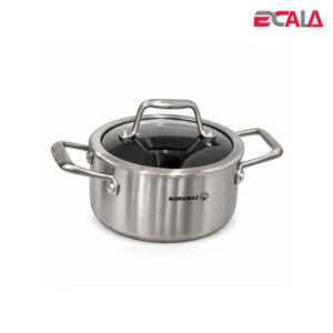 قابلمه استیل کف لیزری کرکماز 16 سانتی متر korkmaz